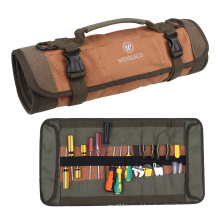 Multi-Purpose Storage Portable Rolling Up Fordable Pouch Canvas Tool Bag